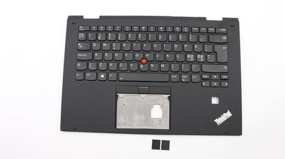 Lenovo Yoga X1 2nd Keyboard Palmrest Top Cover Nordic Black 01HY827