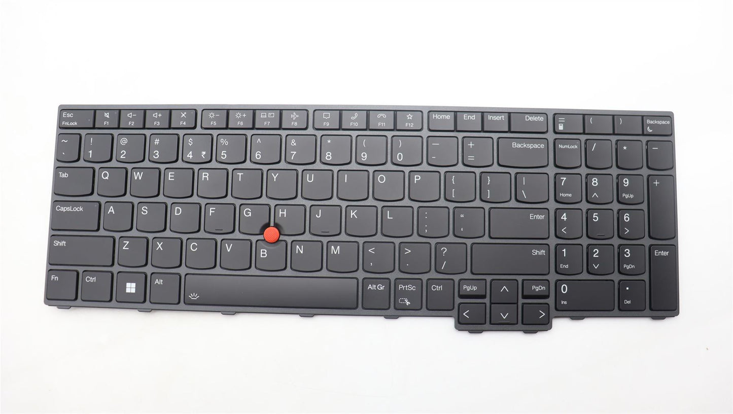 Lenovo ThinkPad P16v Gen 1 Keyboard Indian English Black Backlit 5N21K05109