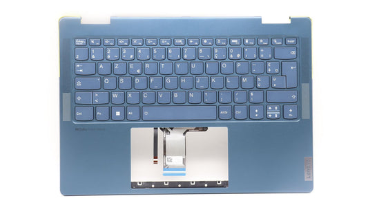 Lenovo Yoga 7 14IRL8 Keyboard Palmrest Top Cover French Tidal Teal 5CB1L40877