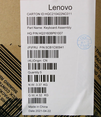 Lenovo Flex 11M836 Keyboard Palmrest Top Cover US Blue 5CB1C90941