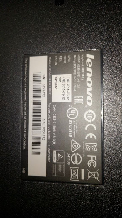 Lenovo ThinkCentre M92z M72z M92p M72e M82 M92 M58 USB Wired Keyboard 54Y9432