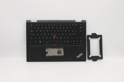 Lenovo Yoga X13 1 Keyboard Palmrest Top Cover Norwegian Black Backlit 5M10Y85866