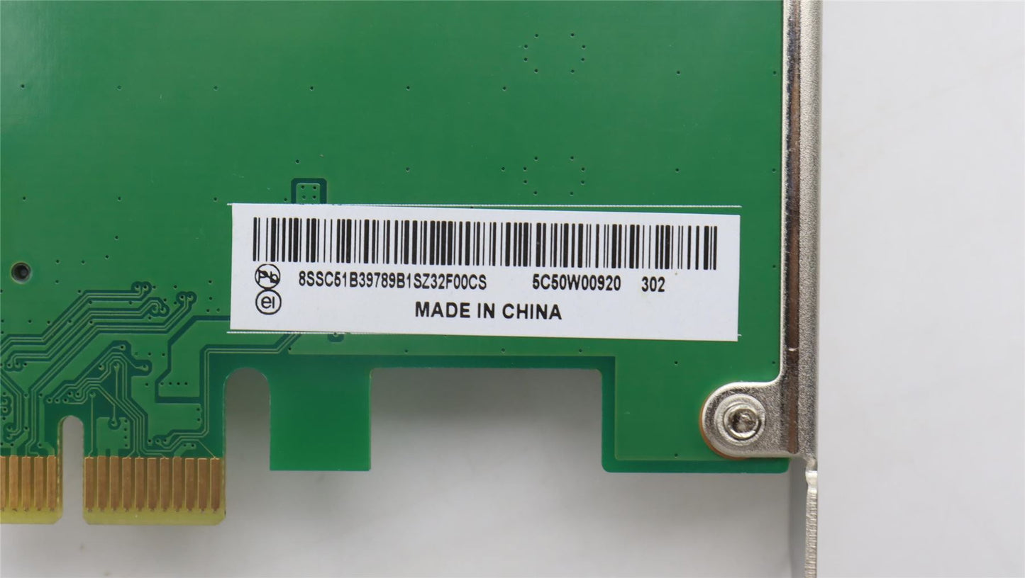 Lenovo PCIe to m.2 riser card awake 5C50W00920