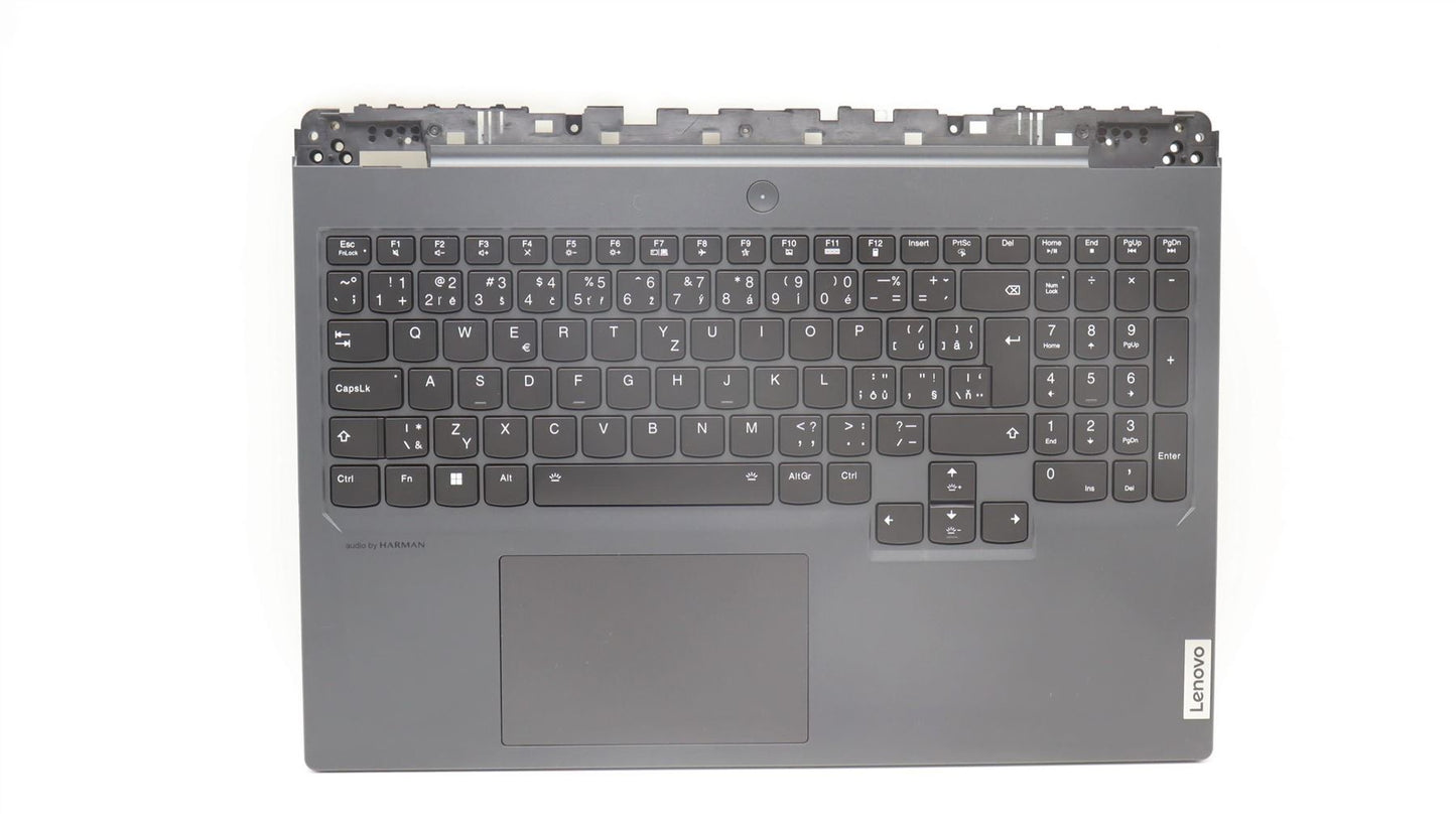 Lenovo Legion 7 16IRX8 Palmrest Cover Touchpad Keyboard Grey Backlit 5CB1L39226