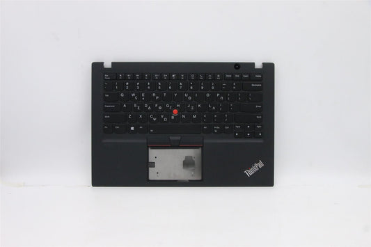 Lenovo ThinkPad T14s Keyboard Palmrest Top Cover Greek Black Backlit 5M10Z41284