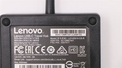 Lenovo ThinkPad P51 P52 P71 T470 USB-C Travel Hub Dock VGA HDMI 03X7417
