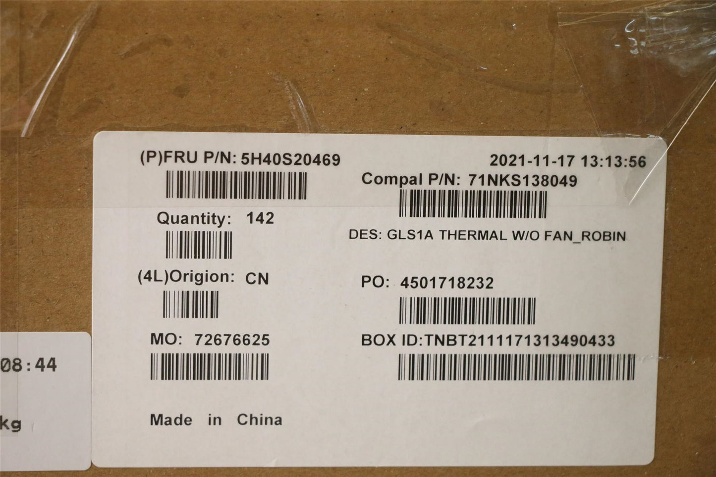 Lenovo HEATSINK Heatsink C 82R0 Robin 5H40S20469