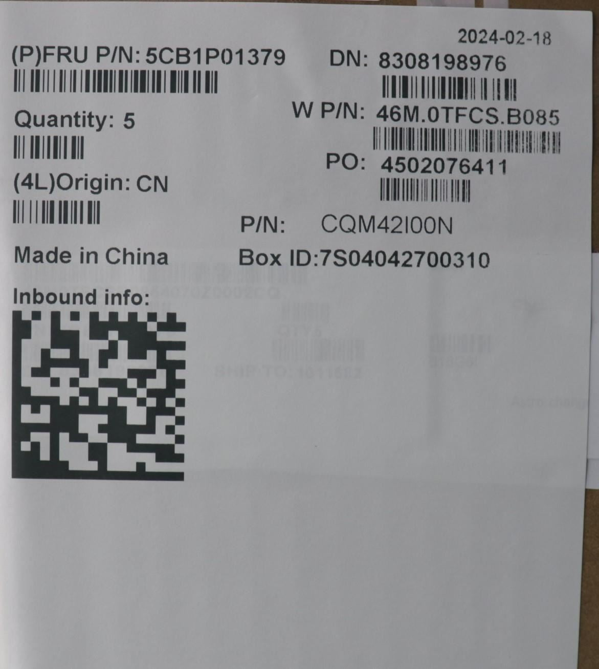 Lenovo Upper Case ASM_POR W21KH AGBL H 5CB1P01379