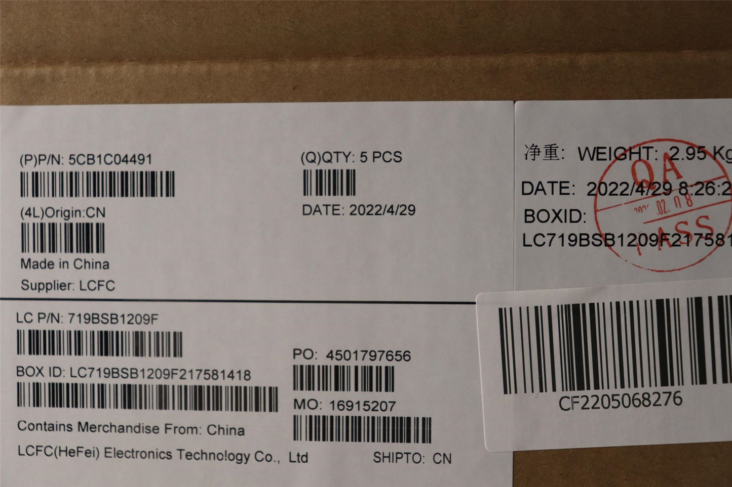 Lenovo Upper Case ASM_ITA L82H7 SD FP BLD 5CB1C04491