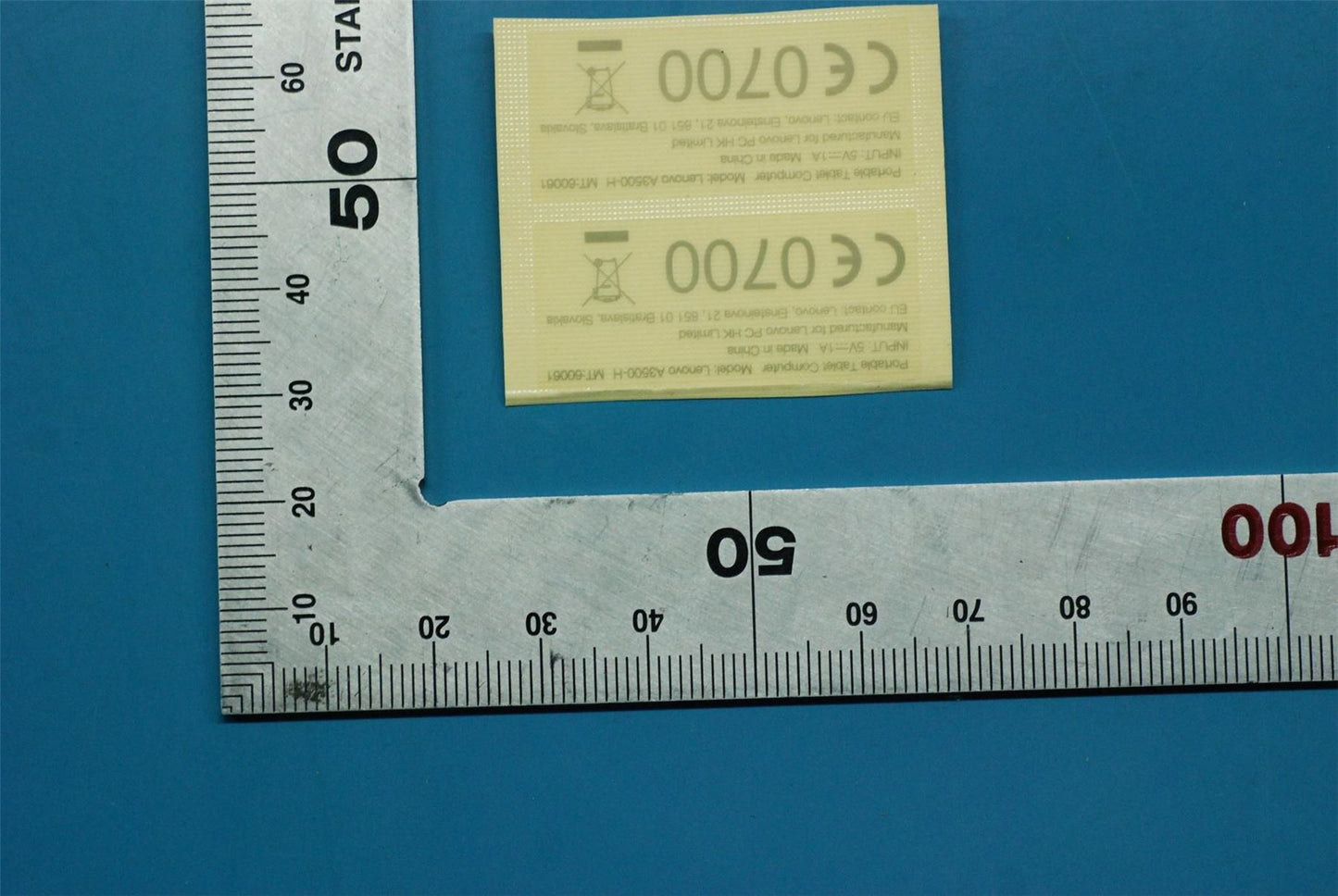 Lenovo A3500 Handset Label-3G&*70152246 CS 5L19A6MX0P