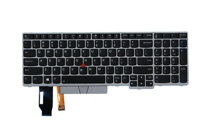 Genuine Lenovo ThinkPad E580 E590 Keyboard US Silver Backlit 01YN740 01YN660