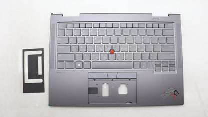 Lenovo ThinkPad X1 8th Gen Keyboard Palmrest Top Cover Greek Grey 5M11H62267