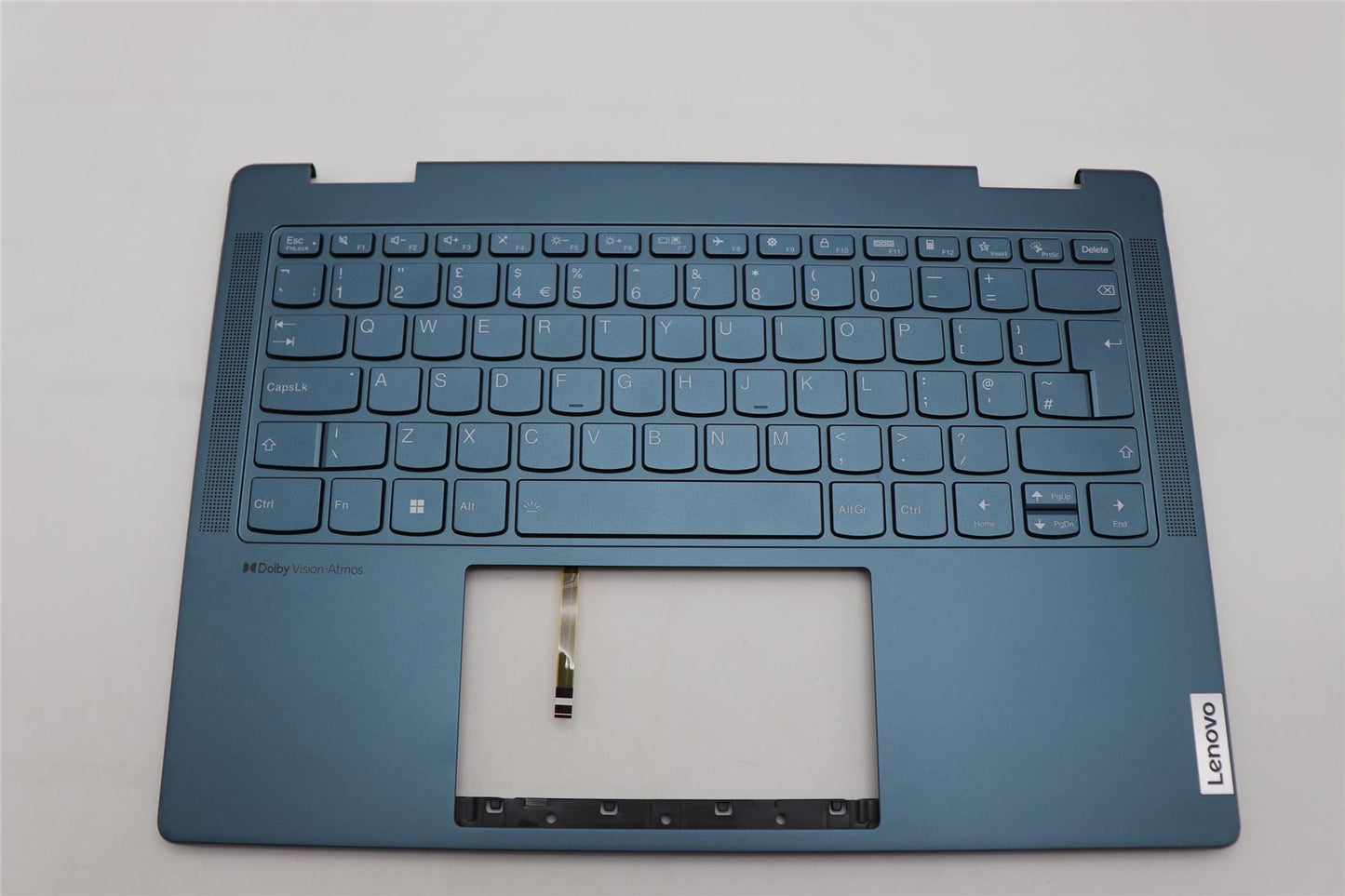 Lenovo Yoga 7 14ARP8 Keyboard Palmrest Top Cover UK Blue 5CB1L48337