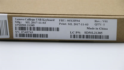 Lenovo USB Calliope KB BK TC/ENG 00XH594