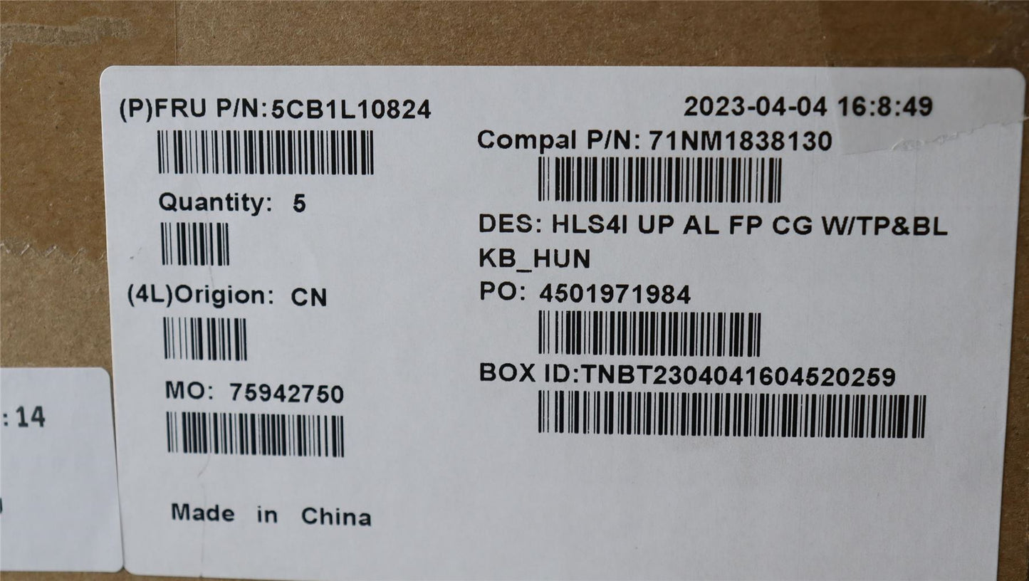 Lenovo IdeaPad 5 14IRL8 5 14ABR8 Palmrest Cover Touchpad Keyboard 5CB1L10824