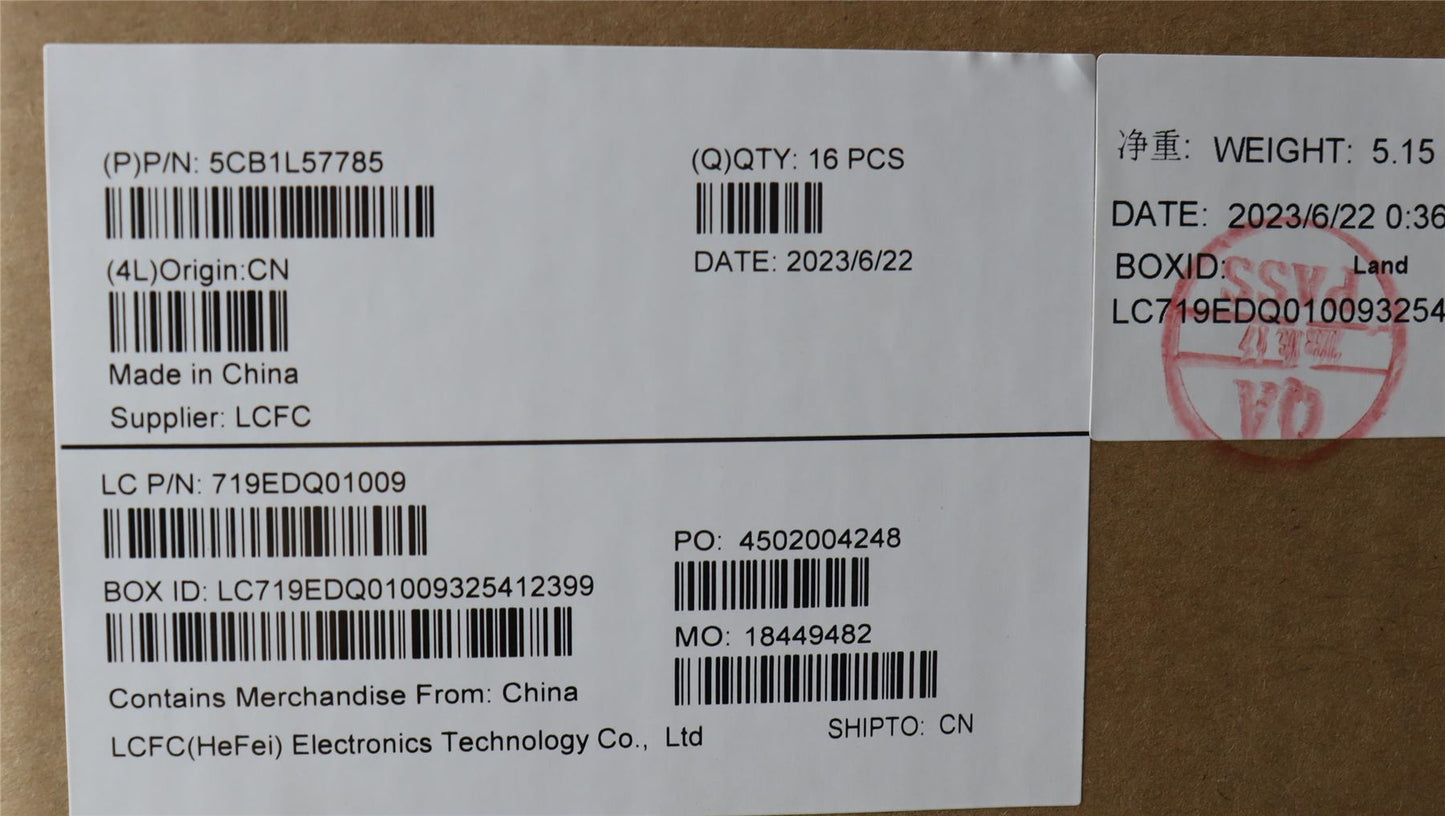 Lenovo ThinkPad X13 Gen 4 X13 Gen 4 LCD Cover Rear Back Housing Grey 5CB1L57785