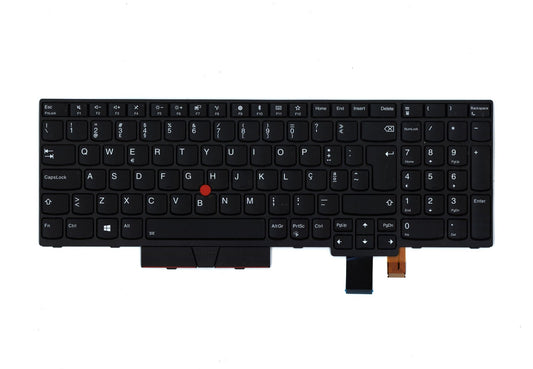 Lenovo ThinkPad T580 P52s Keyboard Portuguese Black Backlit 01HX240