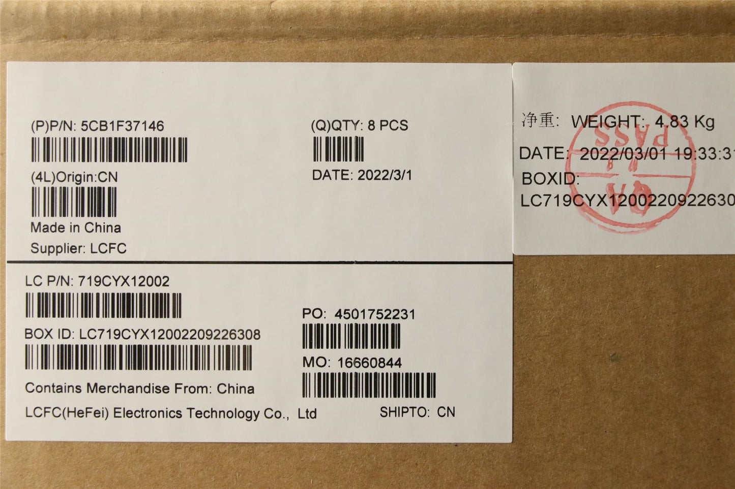Lenovo LCD Cover L 82RF SG Y 5CB1F37146