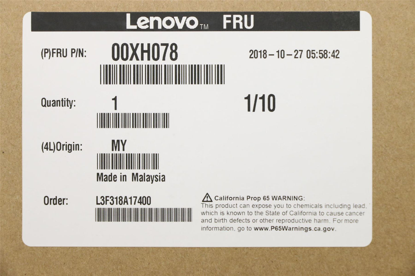Lenovo ThinkStation P410 P510 P710 P910 CPU Processor 00XH078