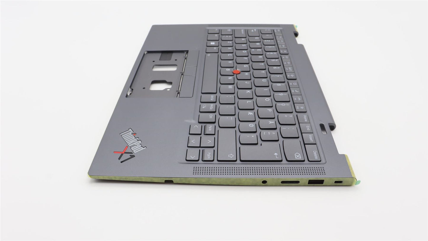 Lenovo Yoga X1 7th Keyboard Palmrest Top Cover Danish Grey 5M11H45769
