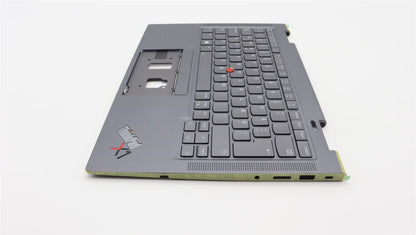 Lenovo Yoga X1 7th Keyboard Palmrest Top Cover Danish Grey 5M11H45769