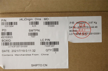 Lenovo V17 G2 ITL Palmrest Cover Touchpad Keyboard Russian Iron Grey 5CB1C92941
