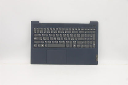 Lenovo IdeaPad 5-15ITL05 Palmrest Cover Touchpad Keyboard Arabic Blue 5CB1B43437