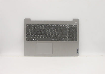 Lenovo IdeaPad 3-15ITL05 Keyboard Palmrest Top Cover French Grey 5CB1C17274