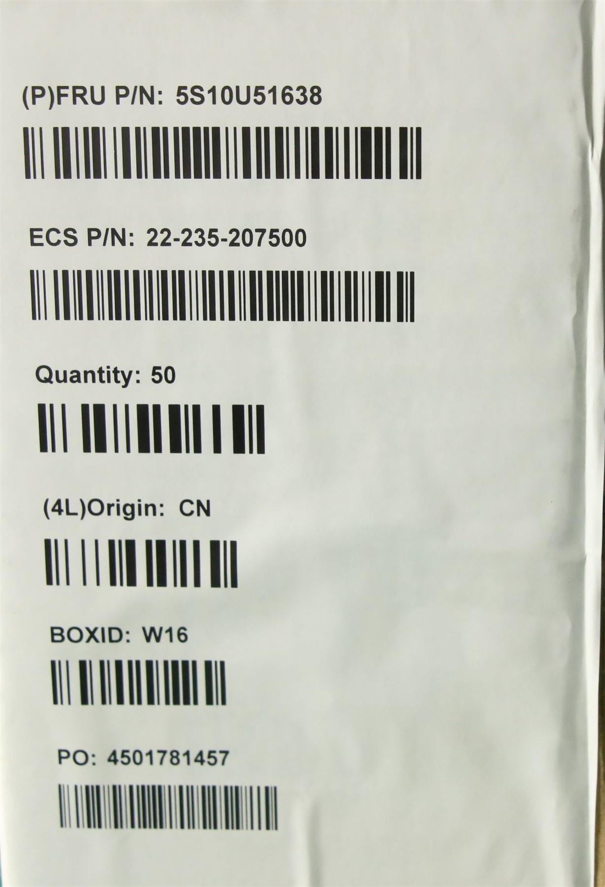 Lenovo SCREW M2X7.5 antiskid screw ,ECS 5S10U51638
