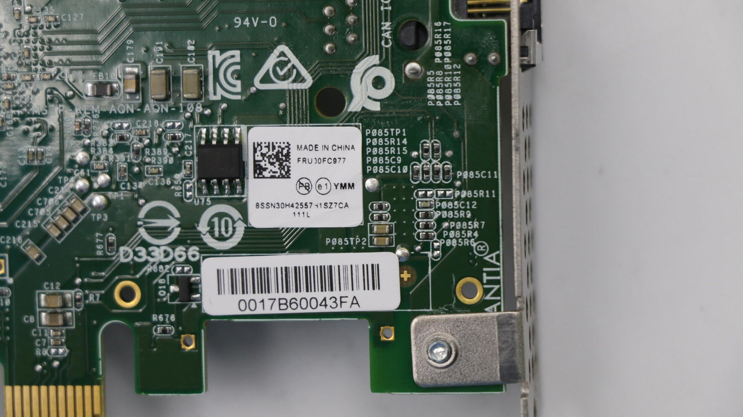 Lenovo Aquantia adapter NIC 5G Antenna PCIe PCI Board 02RJ007