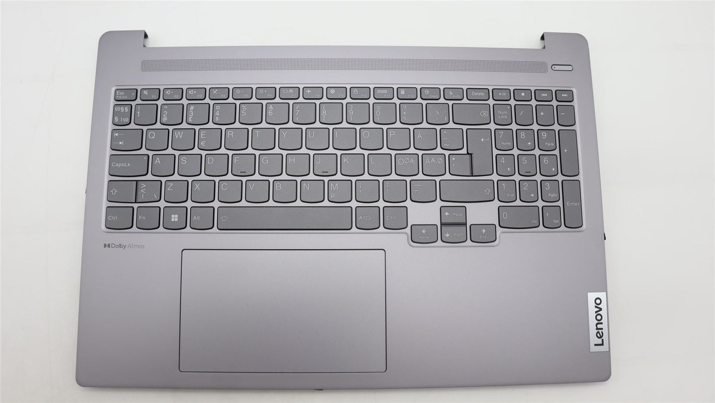 Lenovo IdeaPad 5 16APH8 Palmrest Cover Touchpad Keyboard Nordic Grey 5CB1L79702