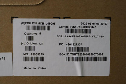 Lenovo ThinkBook 14 G4 IAP Palmrest Cover Touchpad Keyboard Backlit 5CB1J09095
