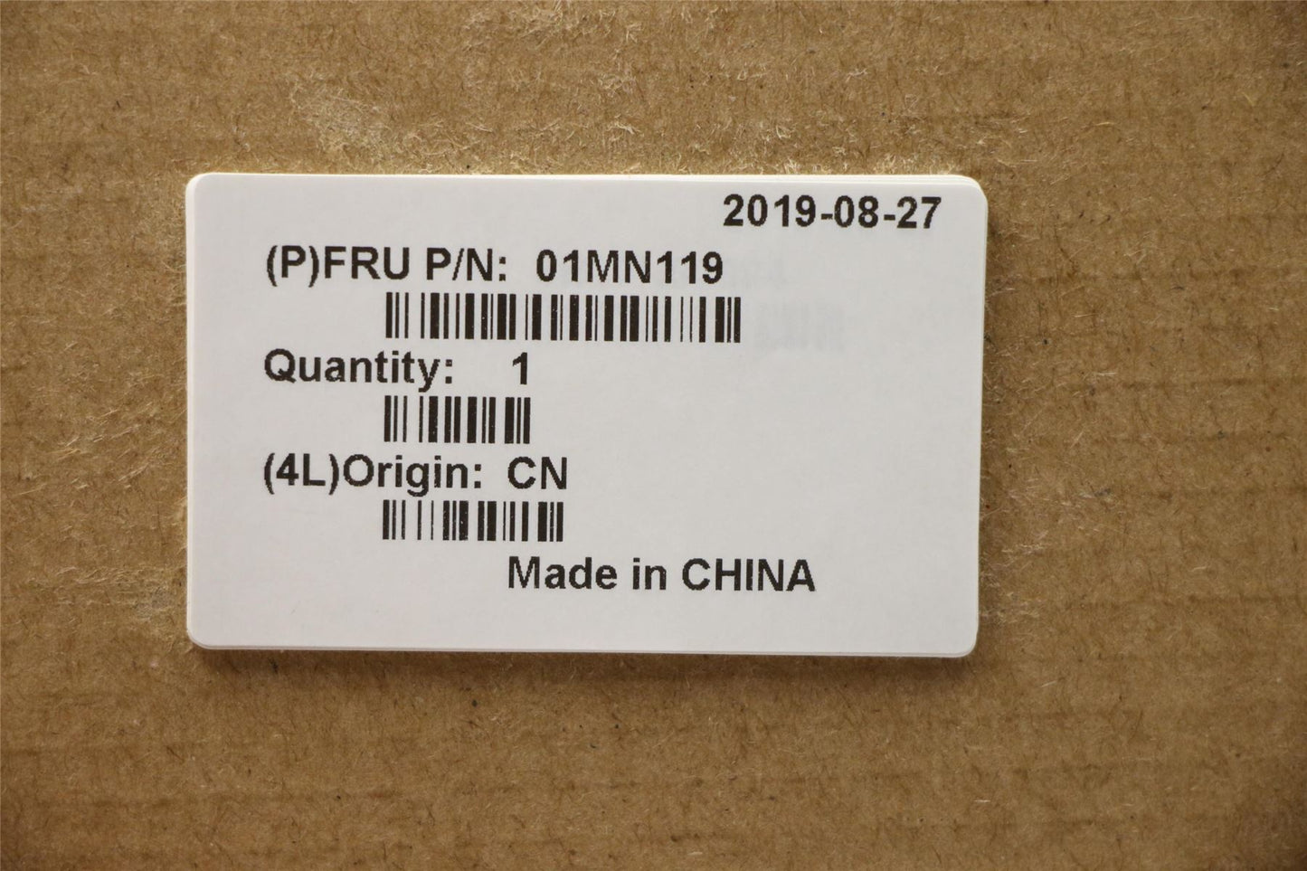 Lenovo MECH_ASM ASSY_3.5HDD_TRAY_LDF1_25L 01MN119