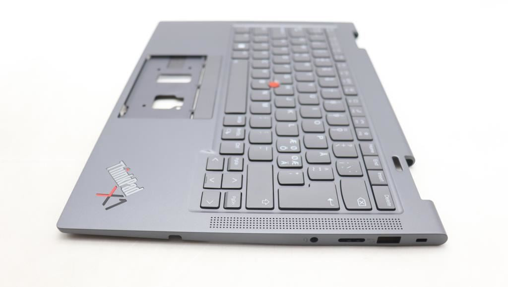 Lenovo Yoga X1 8th Gen Palmrest Touchpad Cover Keyboard Nordic Grey 5M11H62464