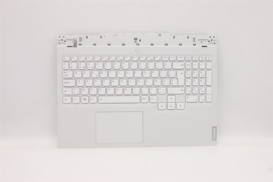 Lenovo 5 15ITH6 Palmrest Cover Touchpad Keyboard Belgian Silver 5CB1D12356