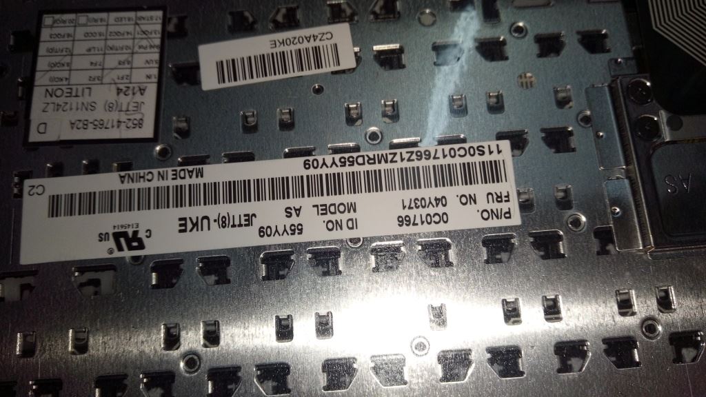 Lenovo FRU Jett-KBD UKE LTN UK English Keyboard 04Y0371