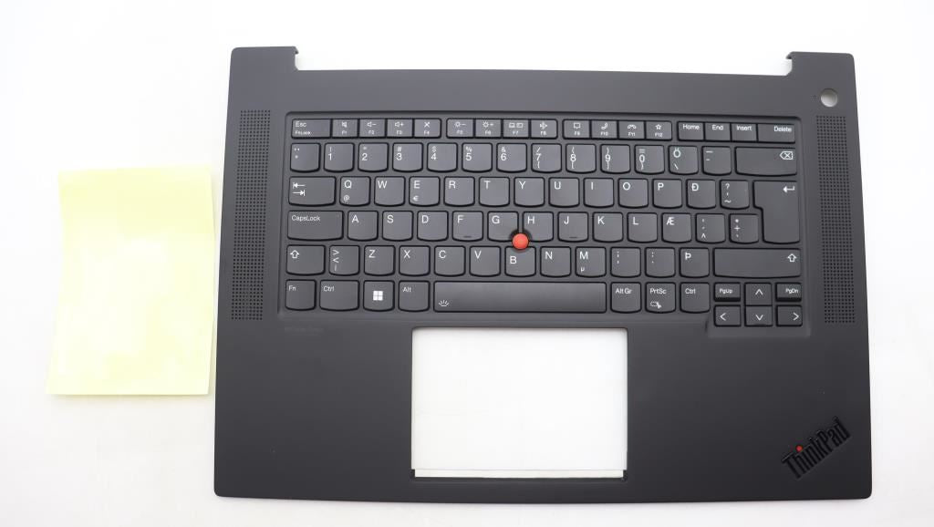 Lenovo ThinkPad P1 Gen 6 Keyboard Palmrest Top Cover Icelandic Black 5M11L89009