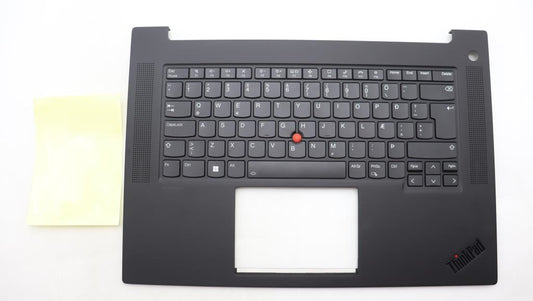 Lenovo ThinkPad P1 Gen 6 Keyboard Palmrest Top Cover Icelandic Black 5M11L89009