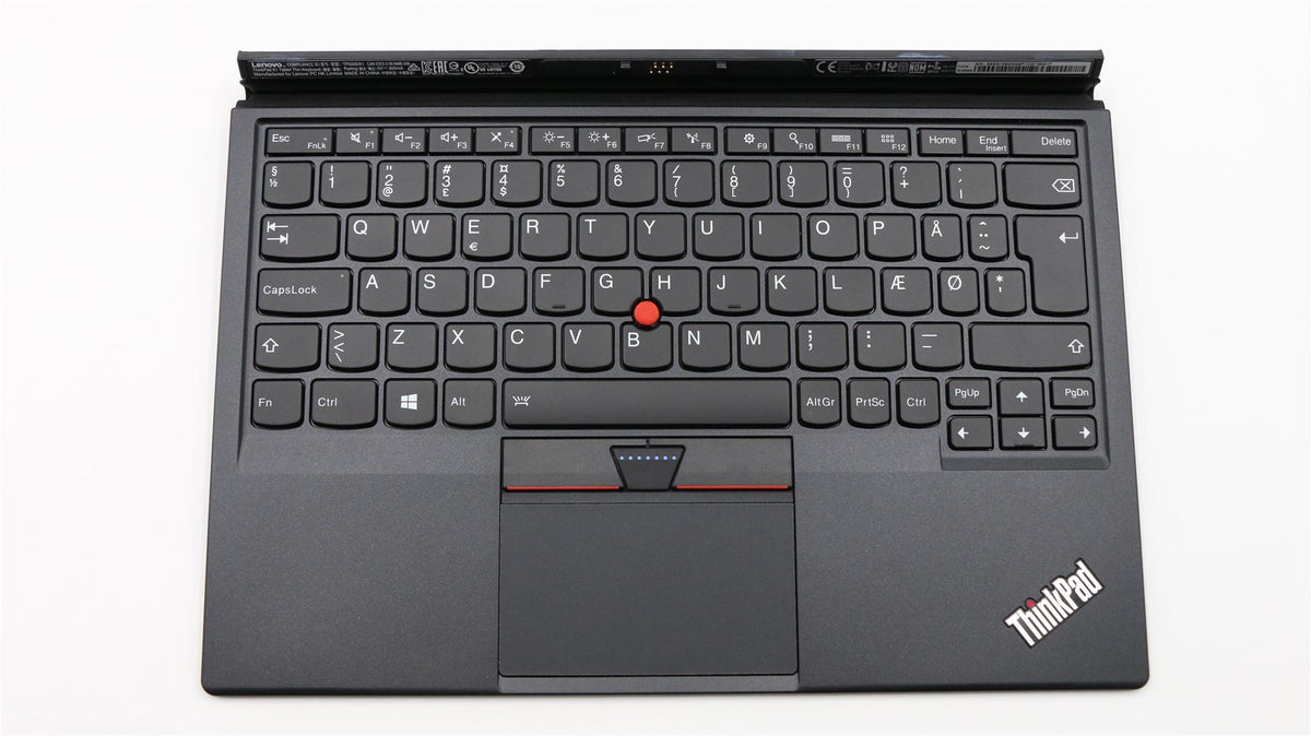 Lenovo ThinkPad X1 Tablet 1st Gen Palmrest Touchpad Keyboard Dock Danish 01HX709