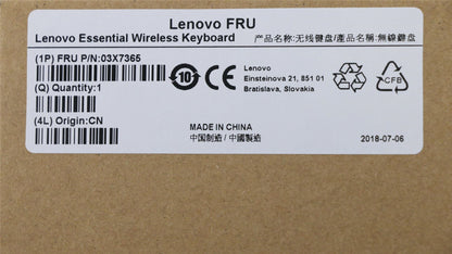 Lenovo KB MICE_BO FRU KBD UK English 166 03X7365