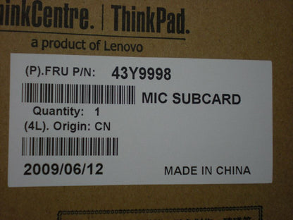 Lenovo FRU MICsubCard Microphone Board 43Y9998