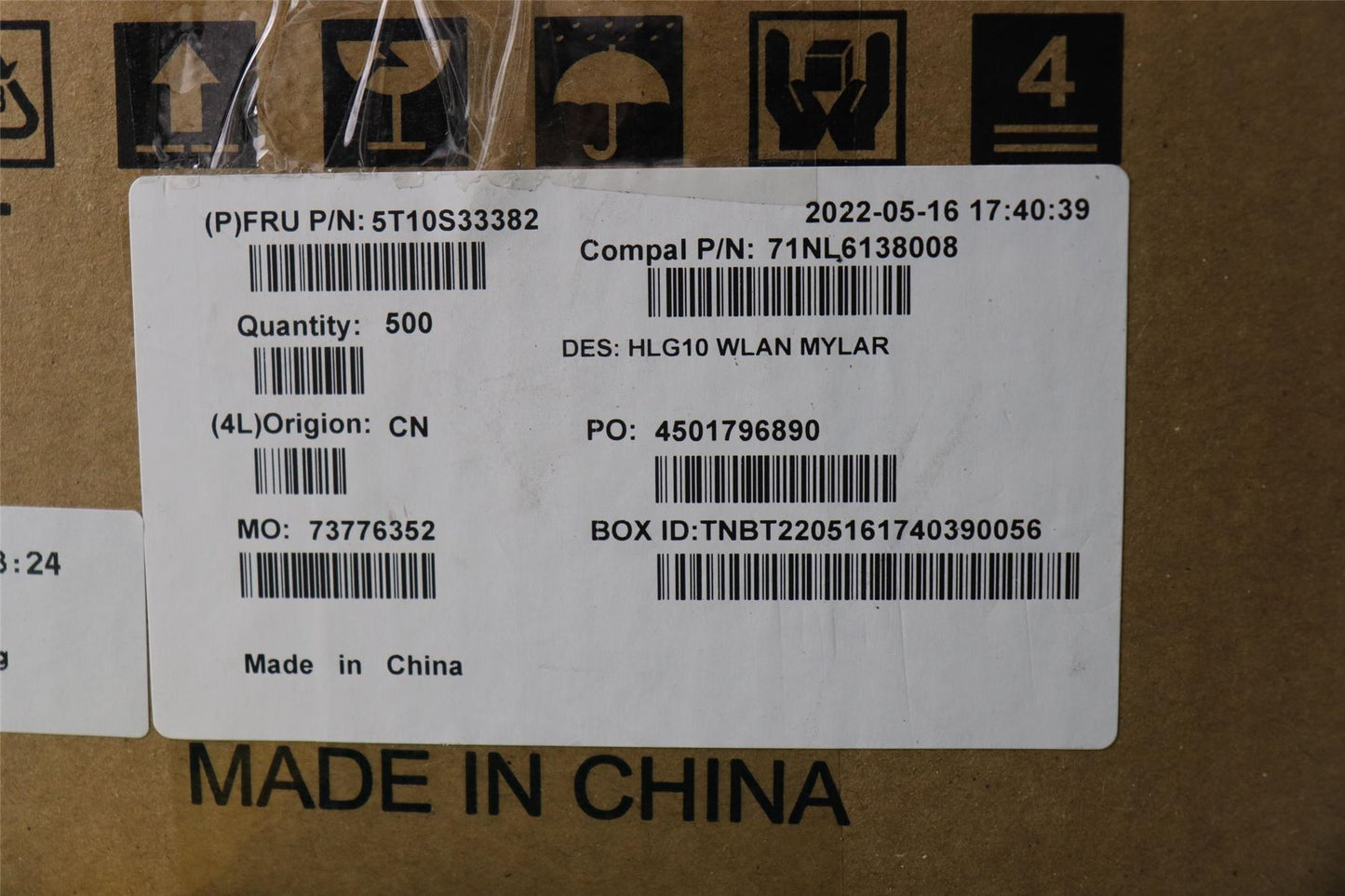 Lenovo TAPE MYLAR C 82S9 WLAN 5T10S33382