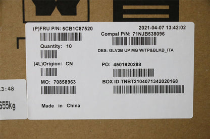 Lenovo ThinkBook 15 G3 ACL Palmrest Cover Touchpad Keyboard Italian 5CB1C87520