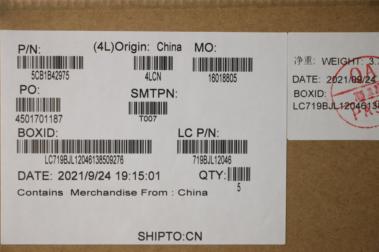 Lenovo Upper Case ASM_SWS L82FG NFPABBL 5CB1B42975