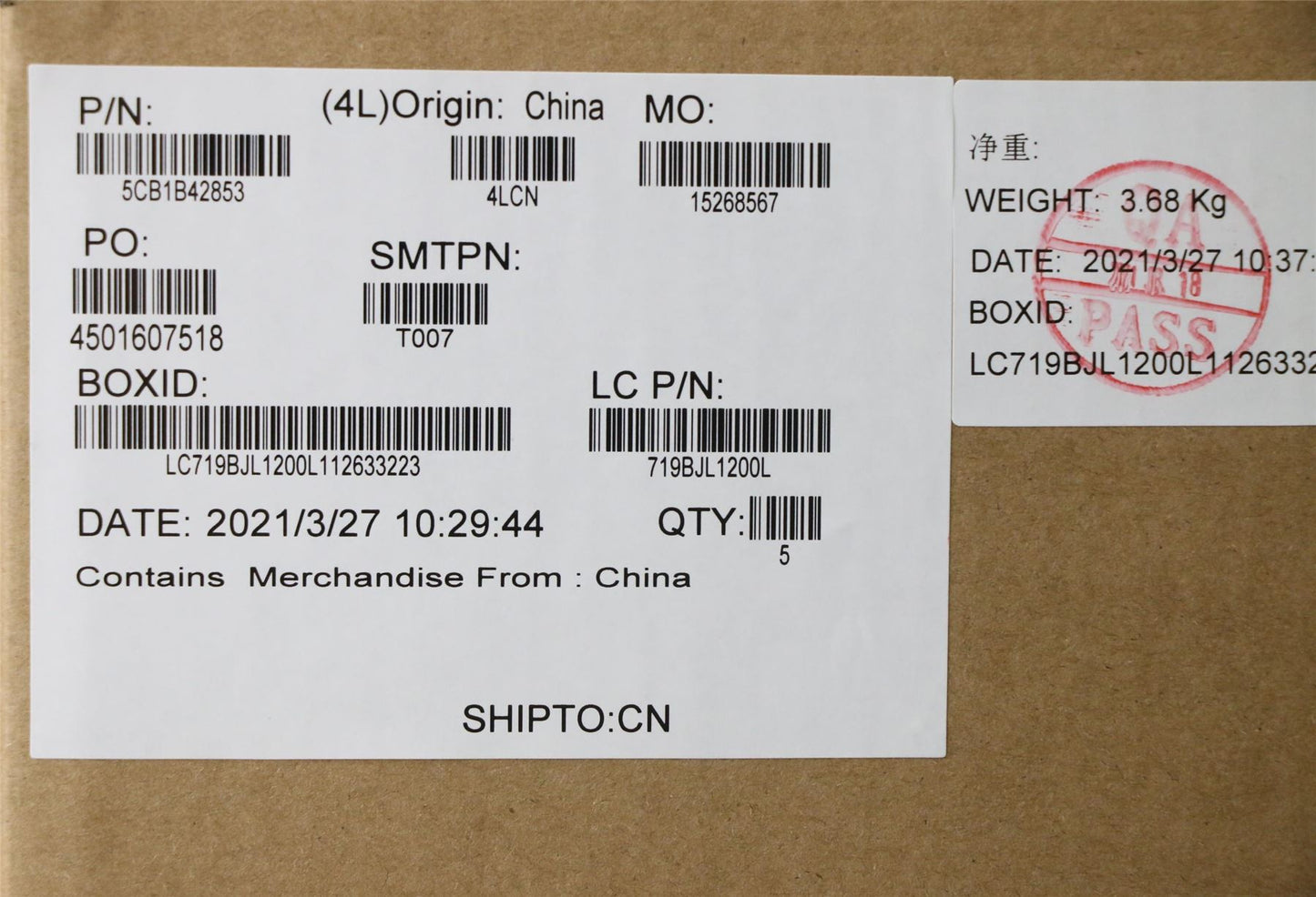 Lenovo Upper Case ASM_POR L82FG FPABBL 5CB1B42853