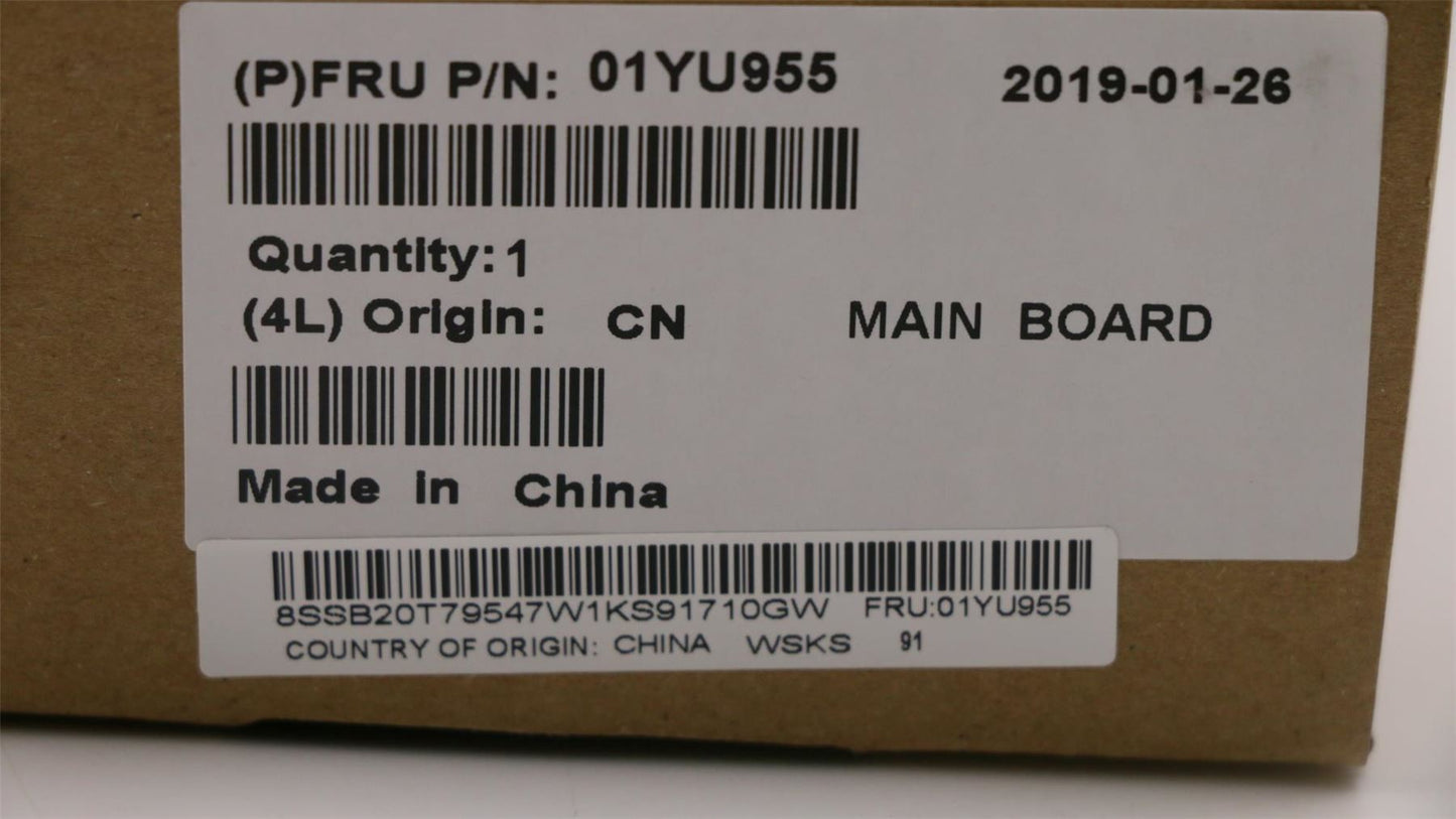 Lenovo ThinkPad X1 1st X1 1st Gen Motherboard Mainboard DIS 01YU709