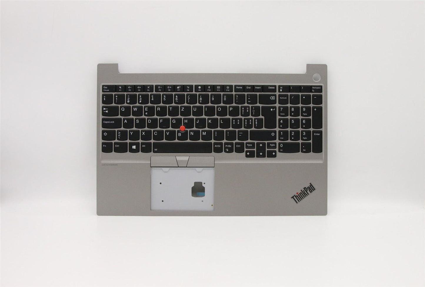 Lenovo ThinkPad E15 Keyboard Palmrest Top Cover Swiss Silver Backlit 5M10V16983