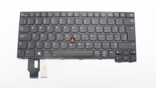 Lenovo ThinkPad T14 Gen 3 L14 Gen 4 T14 Gen 4 Keyboard French Black 5N21D68267