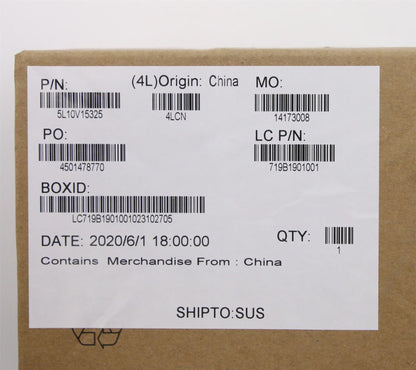 Lenovo LABEL FRU Mars System Label KIT black 5L10V15325