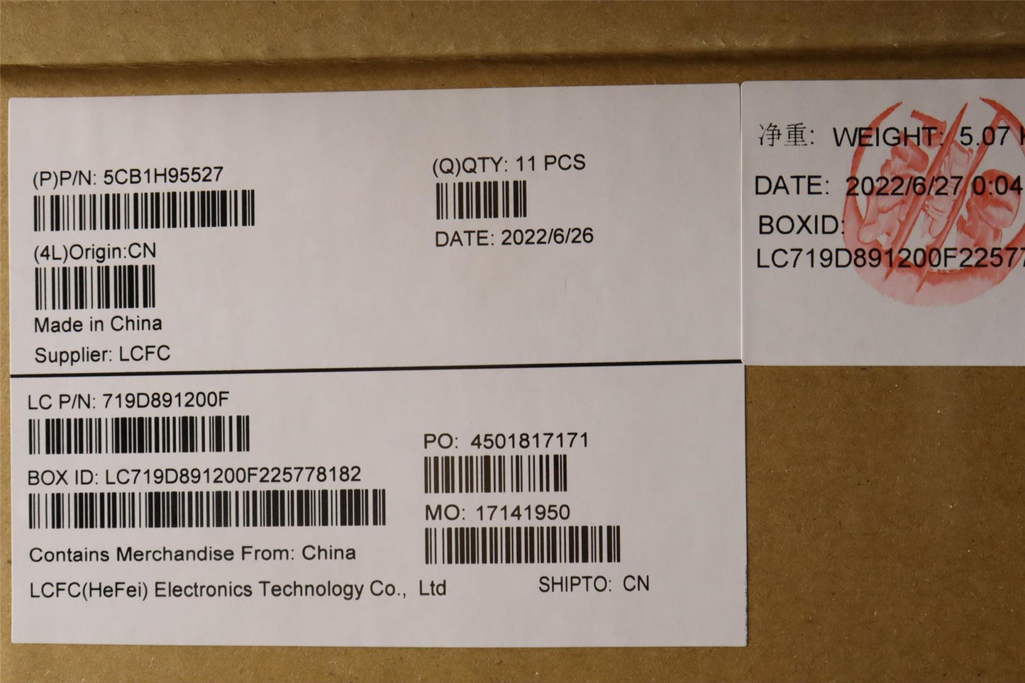 Lenovo LCD Cover L 82SF METAL_S/G_T 5CB1H95527